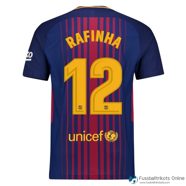 Barcelona Trikot Heim Rafinha 2017-18 Fussballtrikots Günstig